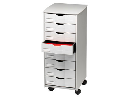 Mueble auxiliar Fast-paperflow 8 cajones gris